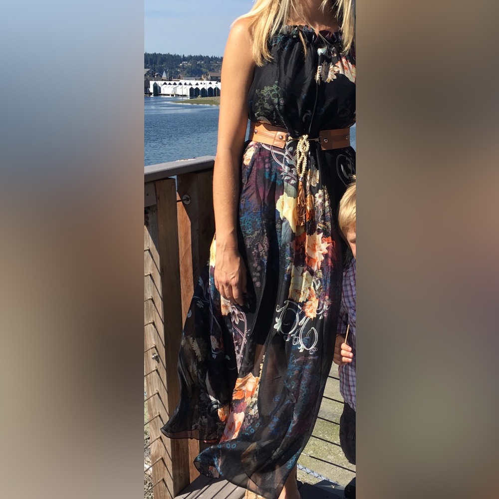 Floral Black Maxi dress